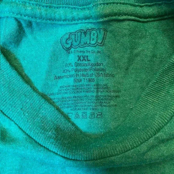 Vintage Gumby Mens Size XXL 2010 Prema Toy Green Tee Tshirt Excellent Condition - Picture 2 of 8